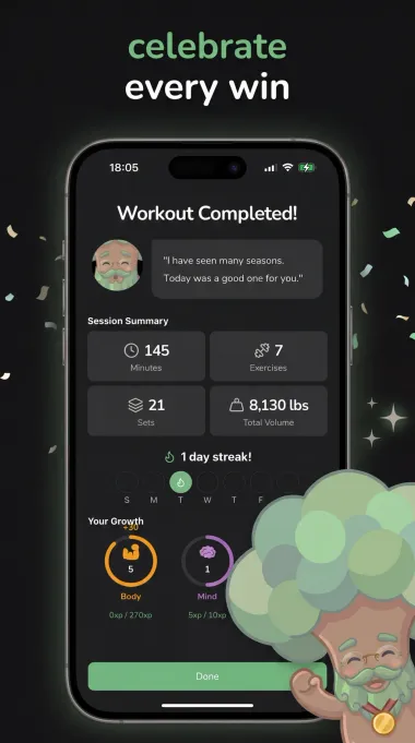 Celebrate every win with XP and streaks